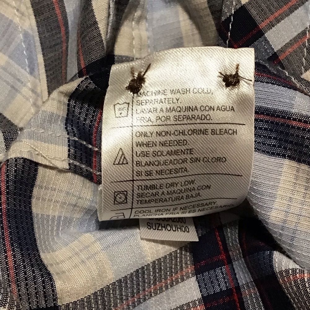 Coleman Blue Plaid Button Up‎ Outdoors Shirt XL - Picture 7 of 8
